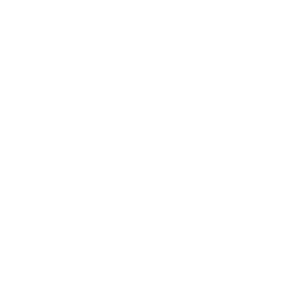 White minimalist logo of a bee silhouette inside a mechanical gear on a black background.